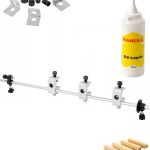 Šablona za mozničenje, sveder, omejilec globine, lepilo, mozniki | VIRUTEX