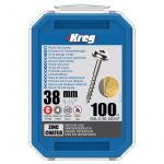 Vijaki za žepne luknje, Zn, 38mm, grobi navoj, Maxi-Loc, 100kos KREG_Mior1