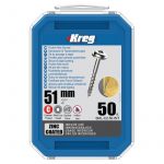 Vijaki za žepne luknje, Zn, 51mm, grobi navoj, Maxi-Loc, 50kos KREG_Mior1