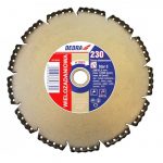 Večnamenski 230mm rezalni list za kotni brusilnik DEDRA_Mior1