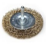 Žična krtača z medeninasto prevleko 75x30mm, S=14'' DEDRA_Mior1