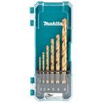 6-delni set HSS-TiN svedrov za kovino 2-8mm MAKITA_Mior1