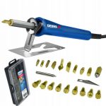 24-delni set orodja s 30W gorilnikom za graviranje lesa DED7544 DEDRA