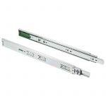 Kroglična vodila za predale, polni izvlek, L=250-450, H=45, z blaženjem