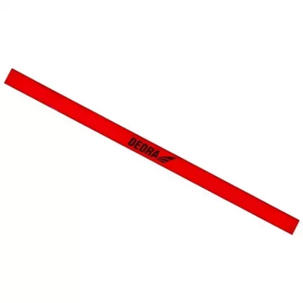Tesarski svinčnik rdeče barve, 245mm, HB DEDRA