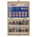 Nadrezkar za les 12-delni set S8mm vpetje DEDRA-