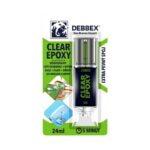 Prozorna epoxy tesnilna masa Den Braven Debbex 24 ml – močno in estetsko lepljenje