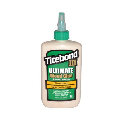 Vodoodporno lepilo za les Titebond III – Ultimate moč in vzdržljivost 237 ml