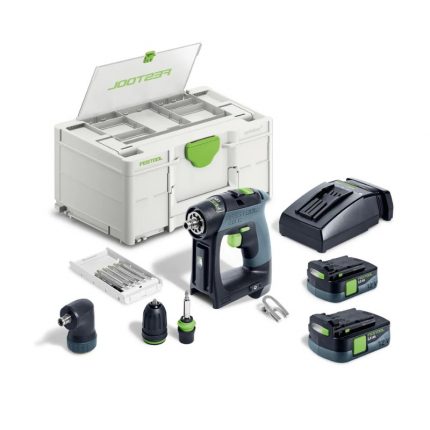 Akumulatorski vrtalnik Festool z zamenljivimi nastavki, CXS 12 2,6-Set