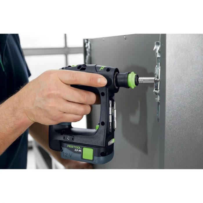 Akumulatorski vrtalnik z zamenljivimi nastavki Festool CXS 12 2,6-Set