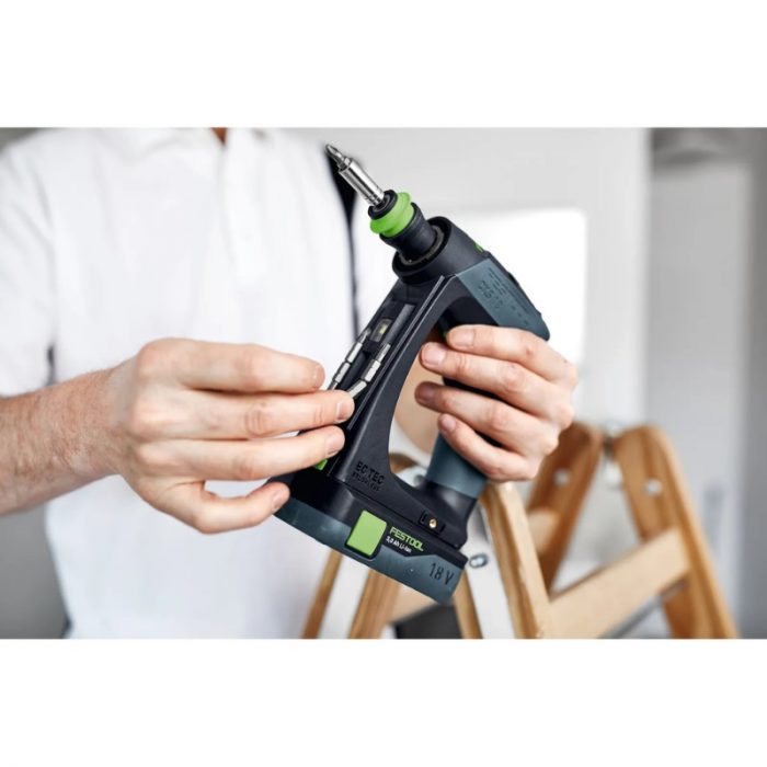 Akumulatorski vrtalnik z zamenljivimi nastavki Festool CXS 18 C 3,0-Set (11)