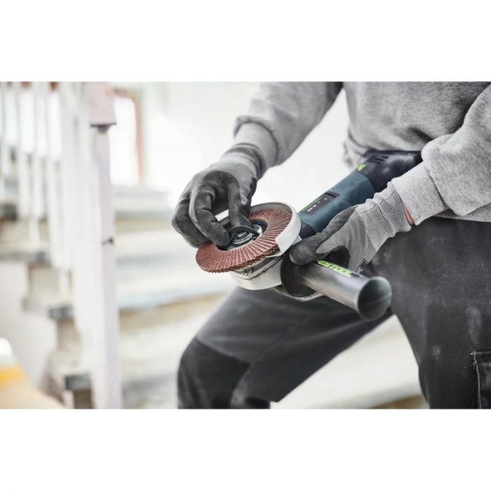 Akumulatorski kotni brusilnik Festool AGC 18-125 EBI-Plus z EC-TEC motorjem in Systainer kovčkom