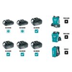 Makita DHW180Z akumulatorska tlačna čistilna naprava 18 V z 6 m cevjo in šobo 5 v 1