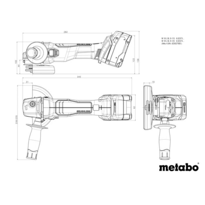 Akumulatorski komplet 18V Metabo Combo Set 2.6.5 z vrtalnikom, brusilnikom in kovčkom