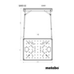 Večnamenska miza za delavnico Metabo MWB 100 z MDF ploščo in T-utori