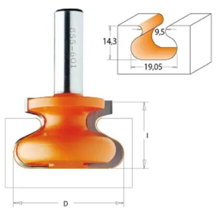 Nadrezkar za les za ročaje D19xNL14xGL57 S8 CMT-