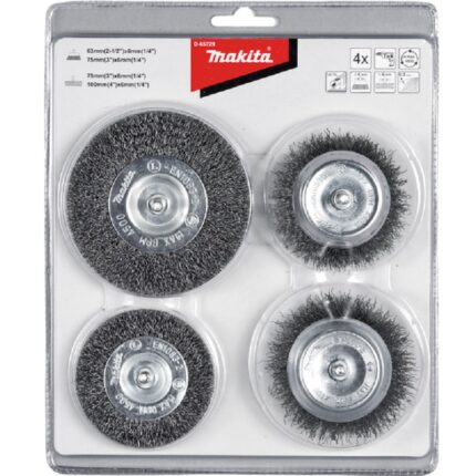 Krtače žične 4-delni set D-65729 MAKITA