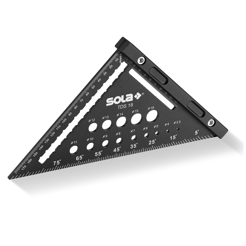 Hitri kotnik 205x195mm črne barve TDS SOLA Hitri kotnik 205x195mm črne barve TDS SOLA