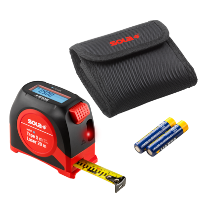 Meter 5m laserski daljinomer 20m METEC SOLA-